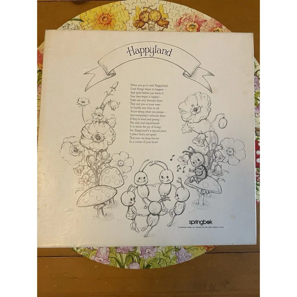 Vintage 1983 Springbok Happyland 500+ Piece Jigsaw Puzzle *Complete*